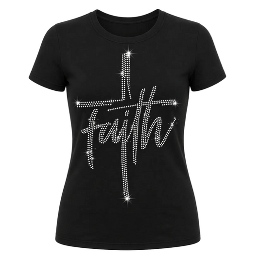 Big Faith Rhinestone Tee