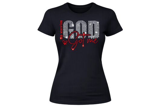 God's Got Me Rhinestone Tee