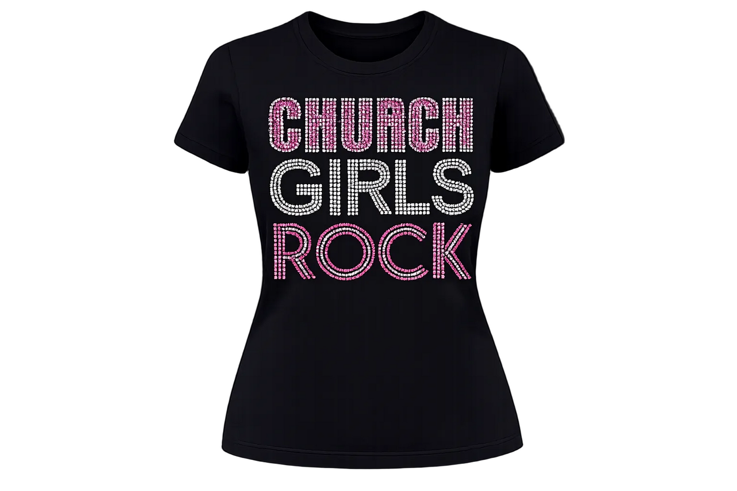 Girls Rock Rhinestone Tee